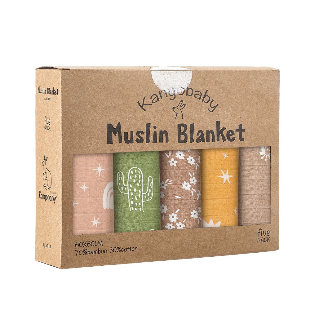 Bamboo Cotton Burp Set