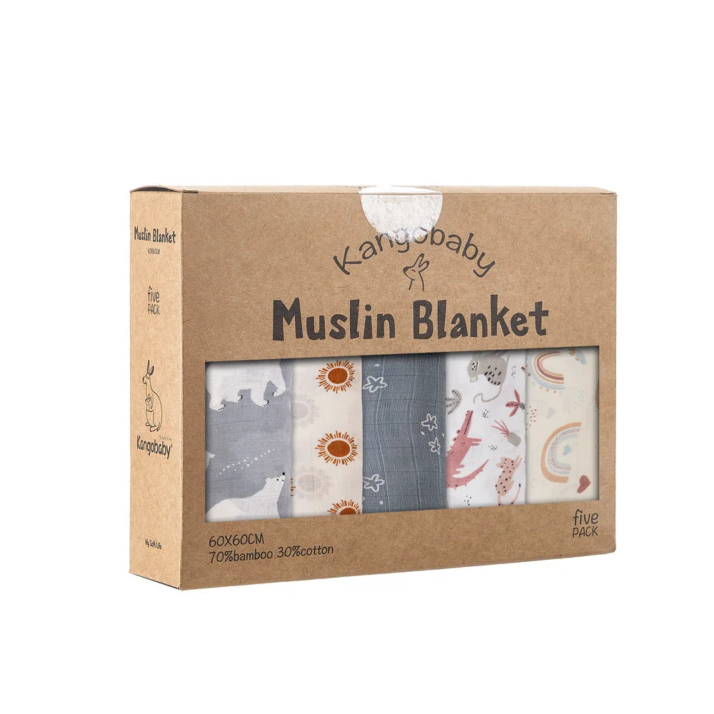 Bamboo Cotton Burp Set