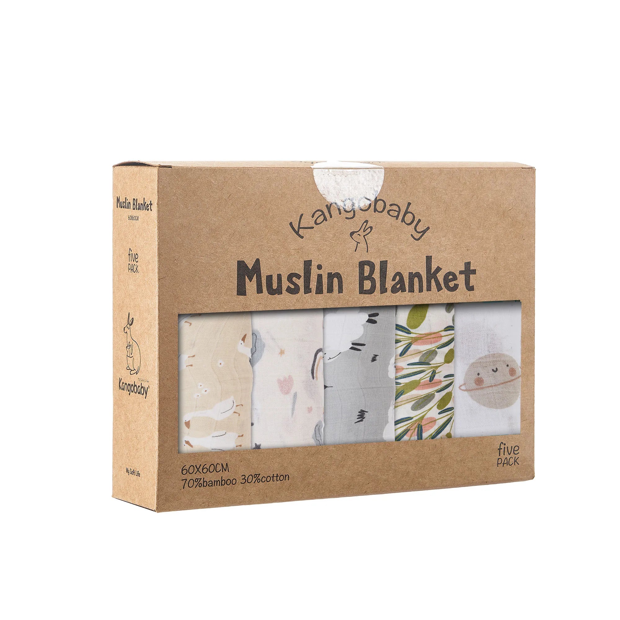 Bamboo Cotton Burp Set