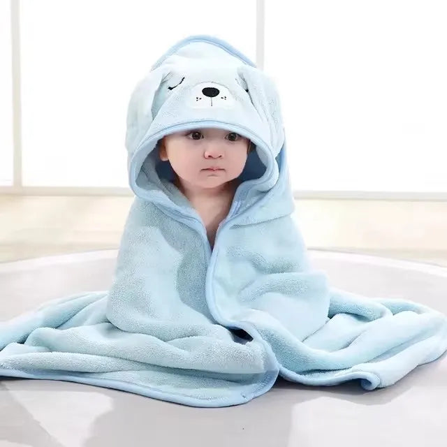 Hooded Cartoon Baby Towel