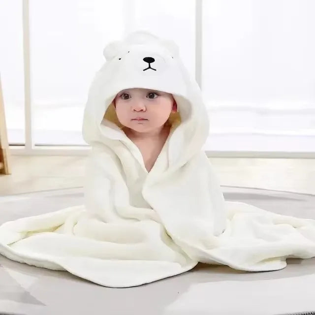 Hooded Cartoon Baby Towel