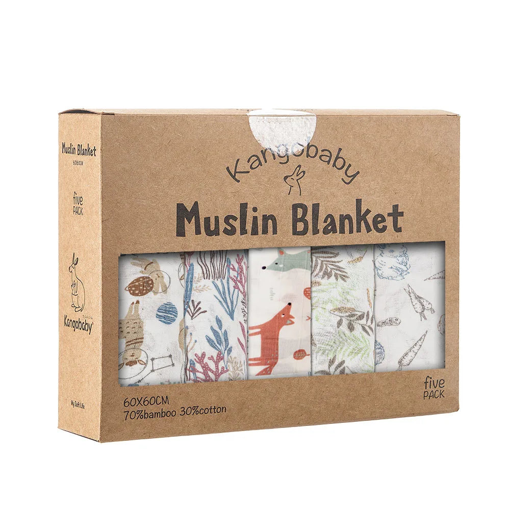Bamboo Cotton Burp Set